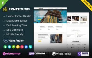 Constitutes - Building and Construction WordPress Theme - Nulled Download - EmpireGPL