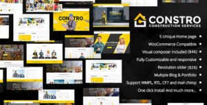 Constro - Construction Business WordPress Theme - Nulled Download - EmpireGPL