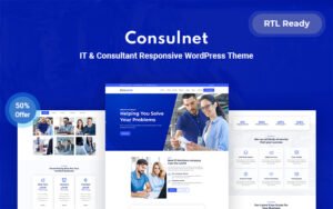 Consulnet - IT & Consultant Responsive WordPress Theme - Nulled Download - EmpireGPL