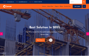 Conve - Construction WordPress Theme - Nulled Download - EmpireGPL