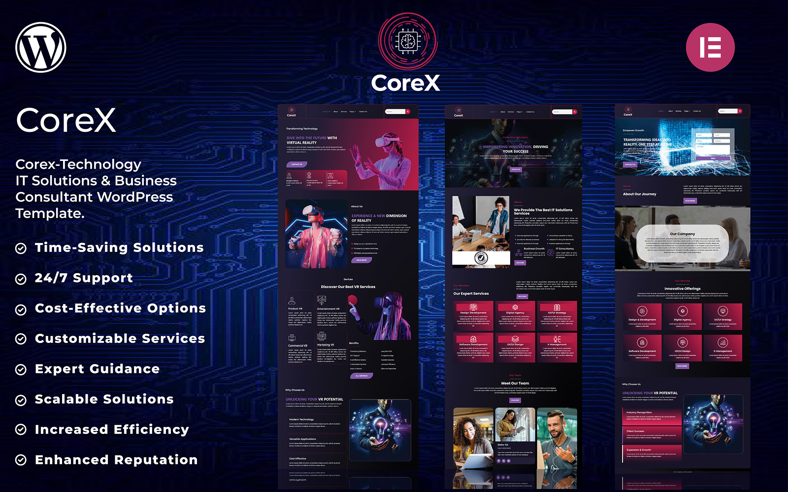 Corex-Technology IT Solutions & Business Consultant WordPress Template Elementor Kit - Nulled Download - EmpireGPL