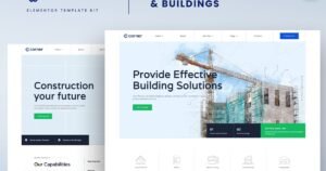 Corner - Construction & Building Elementor Template Kit - Nulled Download - EmpireGPL