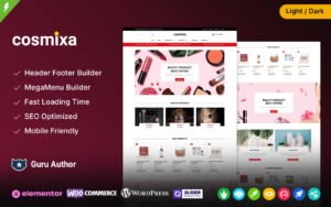 Cosmixa - Cosmetic Makeup and Fashion WooCommerce Theme - Nulled Download - EmpireGPL