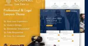Counsel - Law Firm Elementor Template Kit - Nulled Download - EmpireGPL