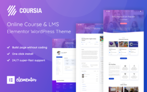 Coursia - Course & LMS WordPress Elementor Theme WordPress Theme - Nulled Download - EmpireGPL