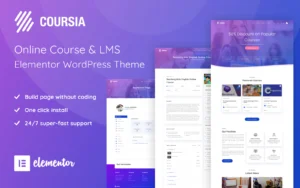 Coursia - Course & Lms Wordpress Elementor Theme Wordpress Theme - Nulled Download - Empiregpl