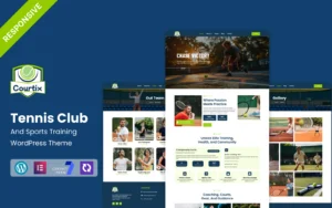 Courtix - Tennis Club & Sports Training Wordpress Theme - Nulled Download - Empiregpl