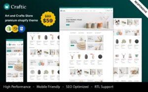 Craftic – Art and Crafts Responsive Shopify Store Shopify Theme - Nulled Download - EmpireGPL