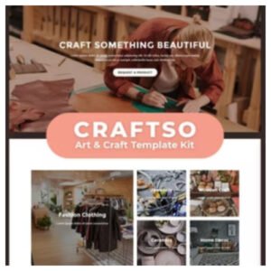 Craftso – Crafting Elementor Template Kit Free Download - Nulled Download - EmpireGPL
