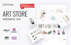 CraftStamp - Handmade Art Store Woocommerce Theme WooCommerce Theme - Nulled Download - EmpireGPL