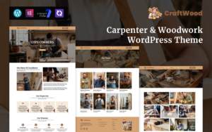 CraftWood – Carpenter & Woodwork WordPress Theme - Nulled Download - EmpireGPL