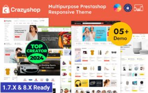 Crazyshop – Multipurpose PrestaShop Responsive Theme PrestaShop Theme - Nulled Download - EmpireGPL