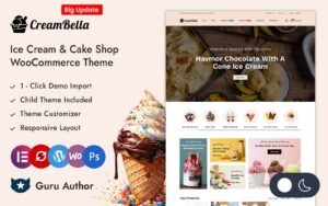 CreamBella - IceCream Store Elementor WooCommerce Responsive Theme WooCommerce Theme - Nulled Download - EmpireGPL