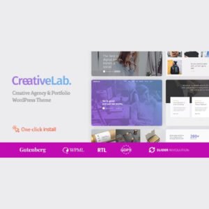 Creative Lab – Studio Portfolio & Design Agency WordPress Theme - Nulled Download - EmpireGPL