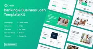 Credia | Banking & Business Loan Elementor Template Kit - Nulled Download - EmpireGPL