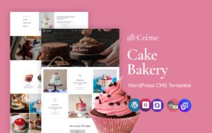 Crème - Delicious Cake And Pastry WordPress Elementor Theme WordPress Theme - Nulled Download - EmpireGPL