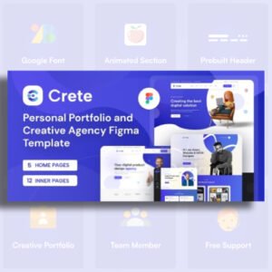Crete - Personal Portfolio and Creative Agency WordPress Theme - Nulled Download - EmpireGPL