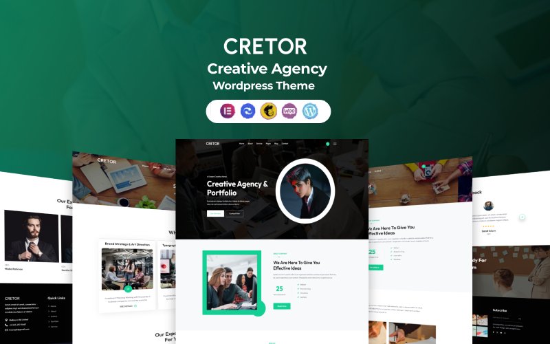 Cretor - Creative Agency & Portfolio WordPress Theme - Nulled Download - EmpireGPL