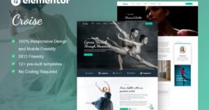 Croise - Ballet & Dance School Elementor Pro Template Kit - Nulled Download - EmpireGPL