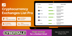 Cryptocurrency Exchanges List Pro - WordPress Plugin - Nulled Download - EmpireGPL