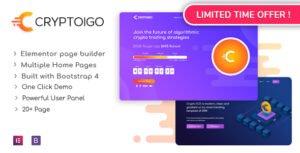 Cryptoigo - Cryptocurrency WordPress Theme With Elementor Page Builder - Nulled Download - EmpireGPL