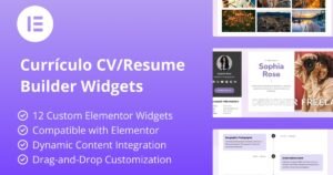Curriculo - CV/Resume Builder Elementor Widgets - Nulled Download - EmpireGPL