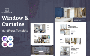 Curtain Crest - Windows, Curtains, Textile & Interior Design WordPress Elementor Theme - Nulled Download - EmpireGPL