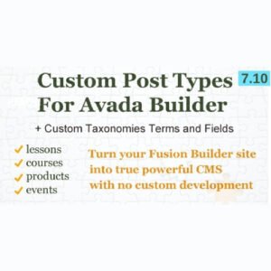 Custom Post Types, Taxonomies and Fields for Avada Builde - Nulled Download - EmpireGPL