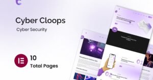 Cyber Cloop - Cyber Security Elementor Template Kits - Nulled Download - EmpireGPL