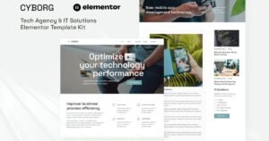 Cyborg - Tech Agency & IT Solutions Elementor Template Kit - Nulled Download - EmpireGPL