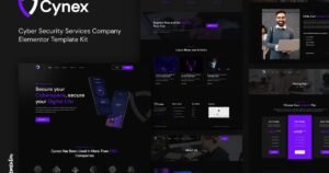 Cynex - Cyber Security Services Company Elementor Template Kit - Nulled Download - EmpireGPL