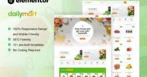 DailyMart - Grocery Store Elementor Template Kit - Nulled Download - EmpireGPL