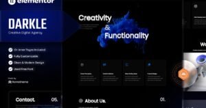 Darkle - Creative & Digital Agency Elementor Template Kit - Nulled Download - EmpireGPL