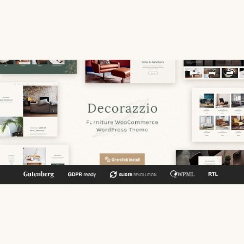 Decorazzio - Interior Design and Furniture Store WordPress Theme - Nulled Download - EmpireGPL