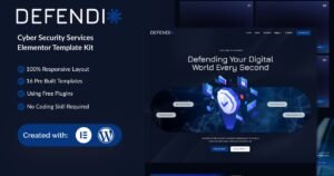 Defendio - Cyber Security Services Elementor Template Kit - Nulled Download - EmpireGPL
