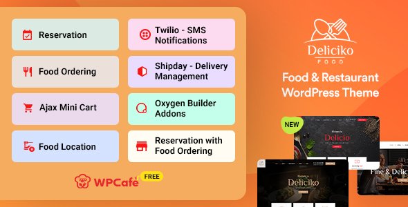 Deliciko - Restaurant WordPress Theme - Nulled Download - EmpireGPL