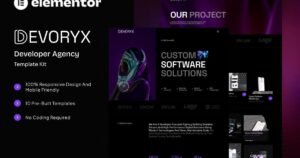 Devoryx - Developer Agency Elementor Template Kit - Nulled Download - EmpireGPL