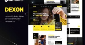 Dexon - Locksmith & Key Maker Services Elementor Template Kit - Nulled Download - EmpireGPL