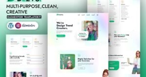 DezVu – Creative Agency Elementor Template Kit - Nulled Download - EmpireGPL