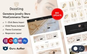 Diamllery - Gemstone Jewelry Store Elementor WooCommerce Responsive Theme WooCommerce Theme - Nulled Download - EmpireGPL