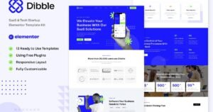 Dibble - SaaS & Tech Startup Elementor Template Kit - Nulled Download - EmpireGPL
