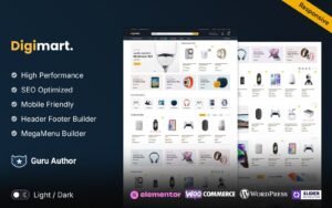 DigiMart – Digital and Electronics Elementor WooCommerce Store WooCommerce Theme - Nulled Download - EmpireGPL
