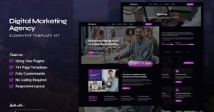 Diginia - Digital Marketing Agency Elementor Template Kit - Nulled Download - EmpireGPL