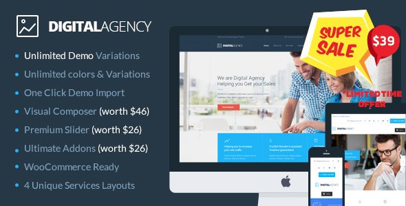Digital Agency - SEO / Marketing WordPress Theme - Nulled Download - EmpireGPL