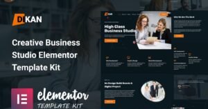 Dikan - Creative Business Studio Elementor Template Kit - Nulled Download - EmpireGPL
