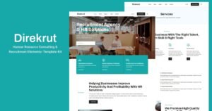 Direkrut - Human Resource Consulting and Recruitment Elementor Template Kit - Nulled Download - EmpireGPL