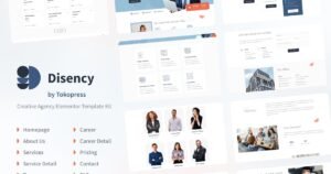 Disency | Creative Digital Agency Elementor Template Kit - Nulled Download - EmpireGPL