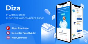 Diza - Pharmacy Store Elementor WooCommerce Theme - Nulled Download - EmpireGPL