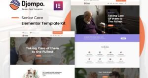 Djompo Kit - Senior Care Elementor Template Kit - Nulled Download - EmpireGPL