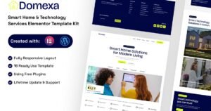 Domexa - Smart Home & Technology Services Elementor Template Kit - Nulled Download - EmpireGPL